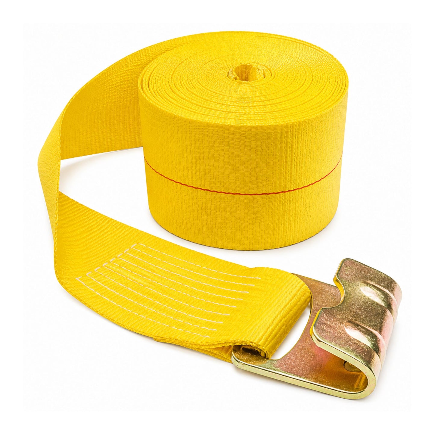 3" × 27 ft Standard Winch Strap with Flat Hook Break Strength 15,000 lbs