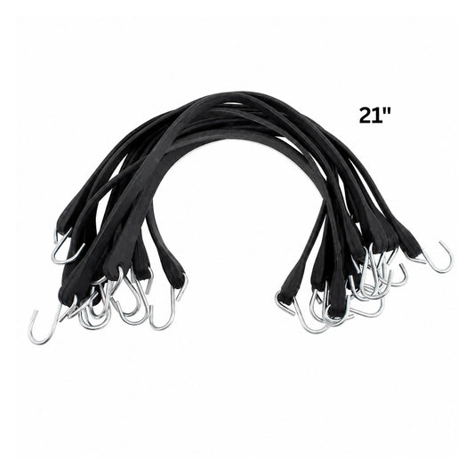 21" Rubber Tarp Straps (Bundle of 10) - Natural Rubber