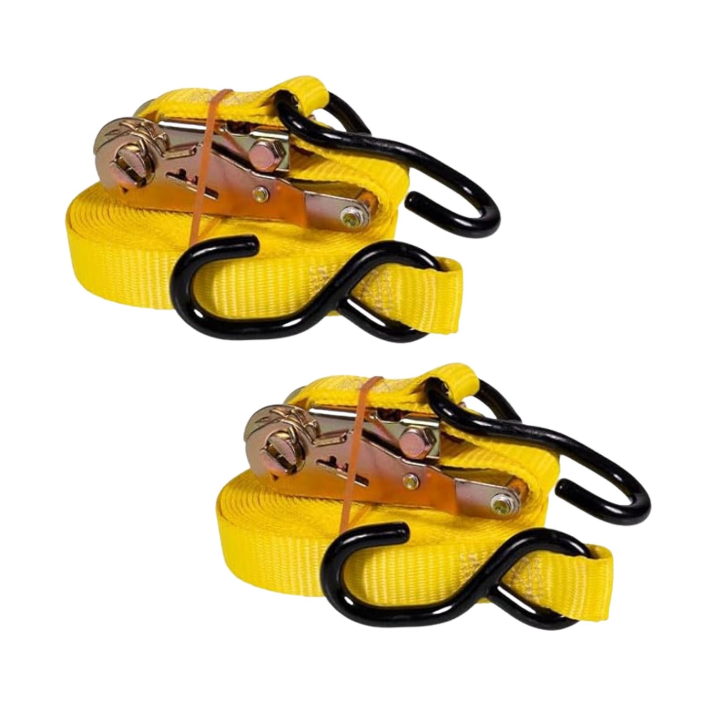 50mm x 10 Ft Heavy Duty Ratchet Strap with S Hooks