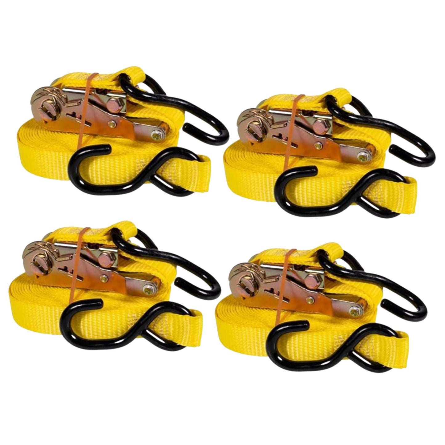 50mm x 10 Ft Heavy Duty Ratchet Strap with S Hooks