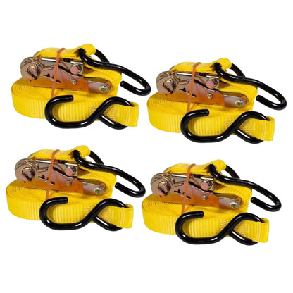 50mm x 10 Ft Heavy Duty Ratchet Strap with S Hooks