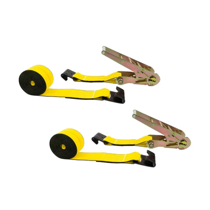 50mm x 30 Ft Heavy Duty Ratchet Strap with Flat Hook