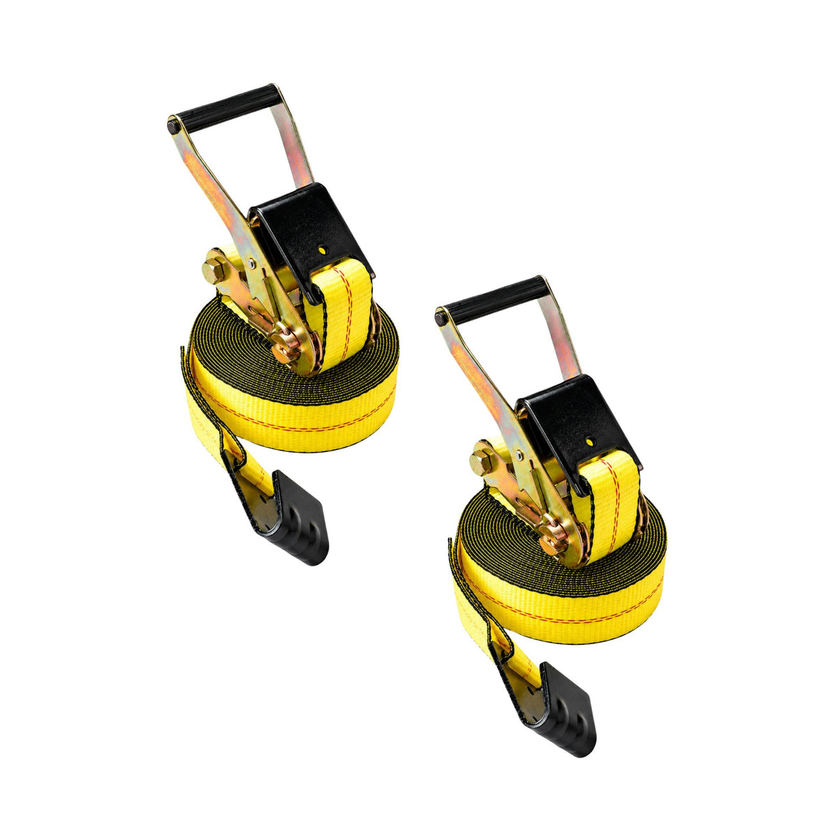 2" x 30' Ratchet Strap with Flat Hooks | WLL 3335 lbs