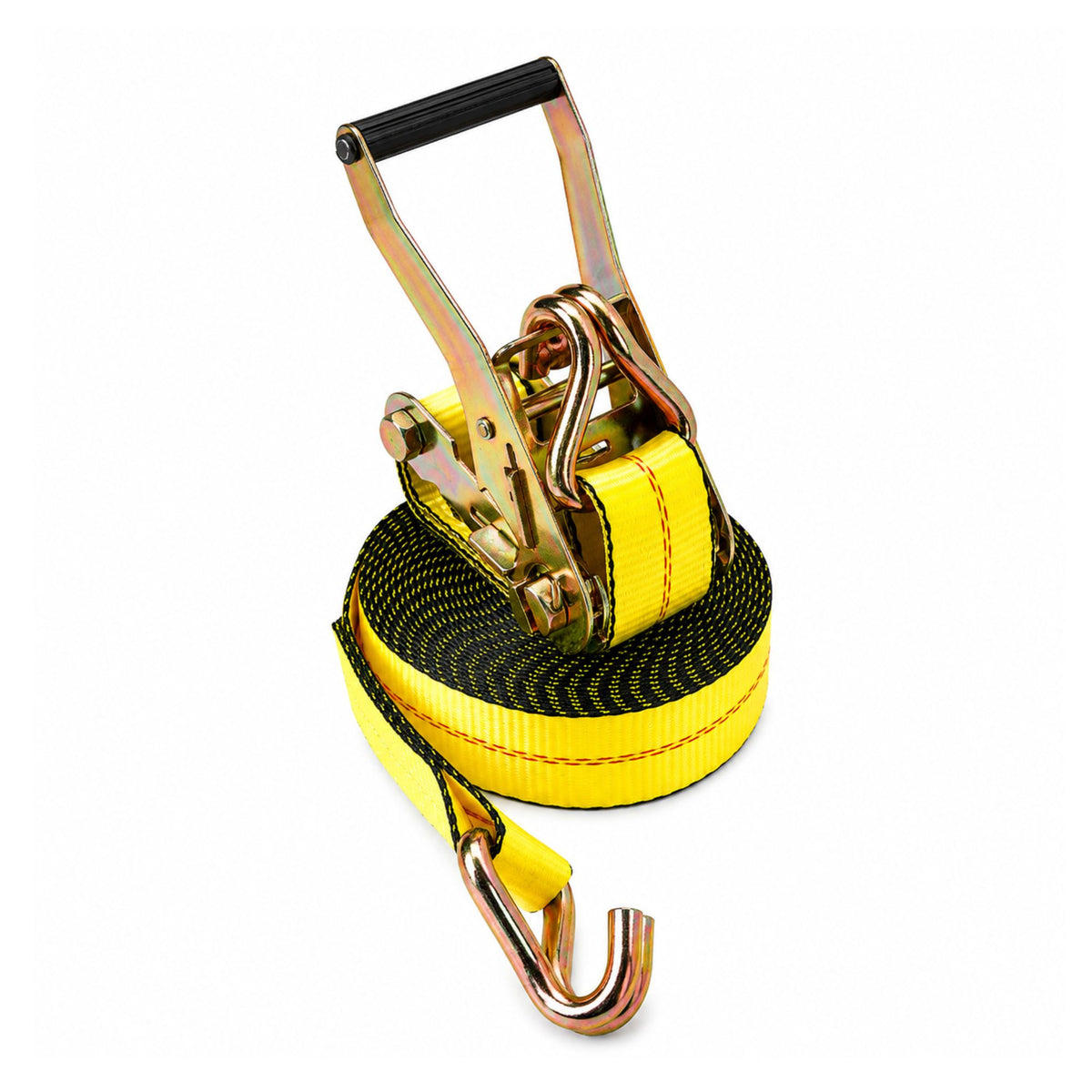 2" x 30' Ratchet Strap w/ Wire Hooks | WLL 3335 lbs