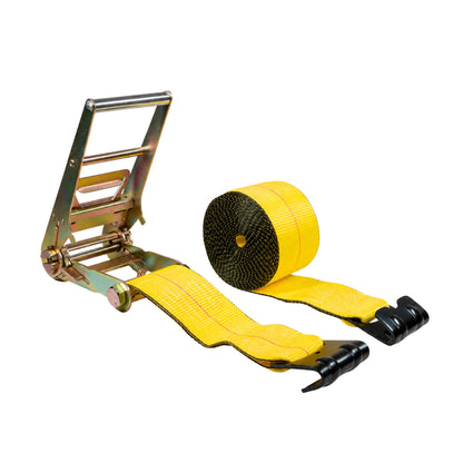 3 Inch x 40 Ft Heavy Duty Ratchet Strap with Flat Hook
