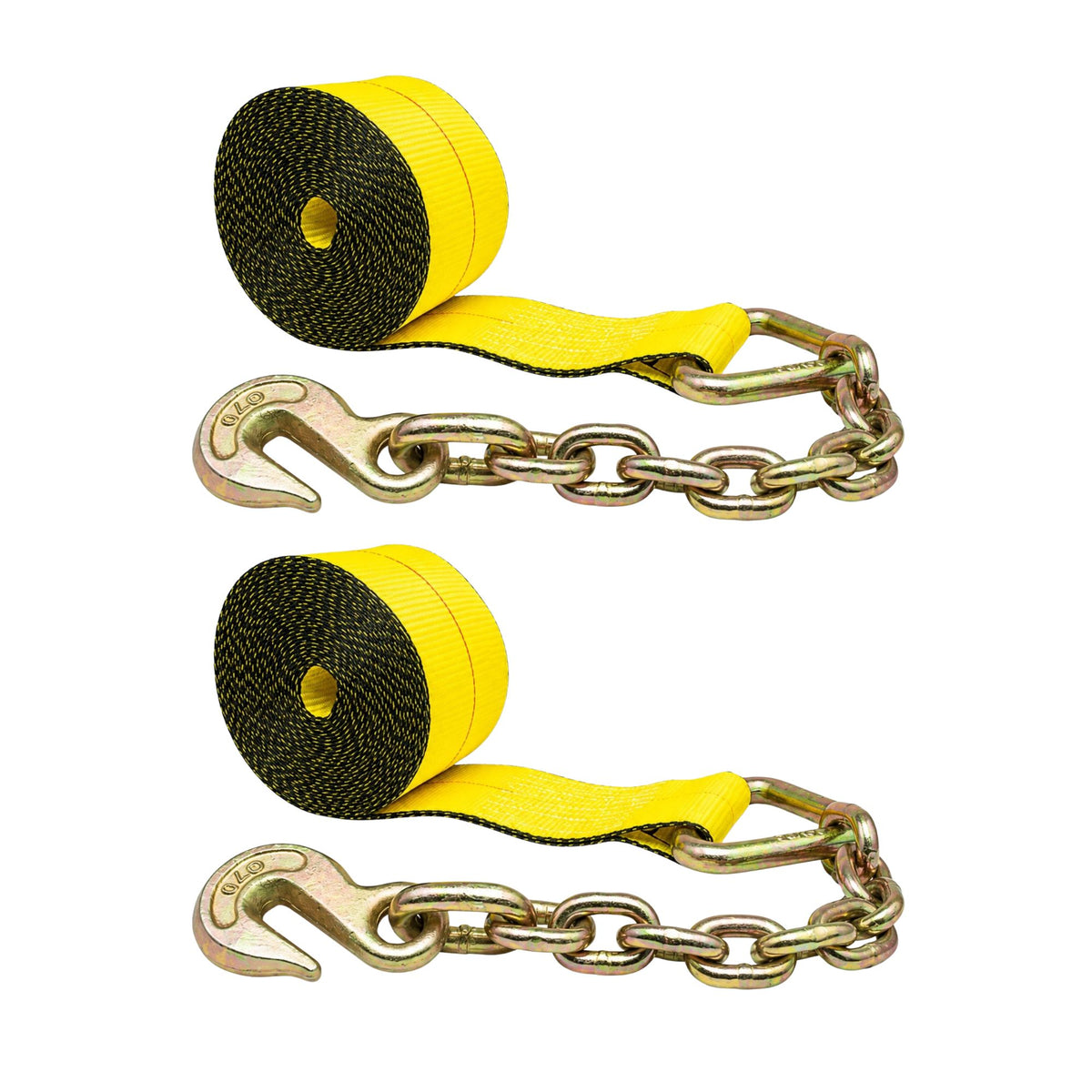 winch strap with chain end