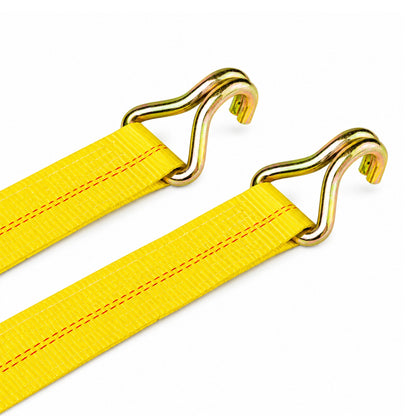 2" x 30' Ratchet Strap w/ Wire Hooks | WLL 3335 lbs