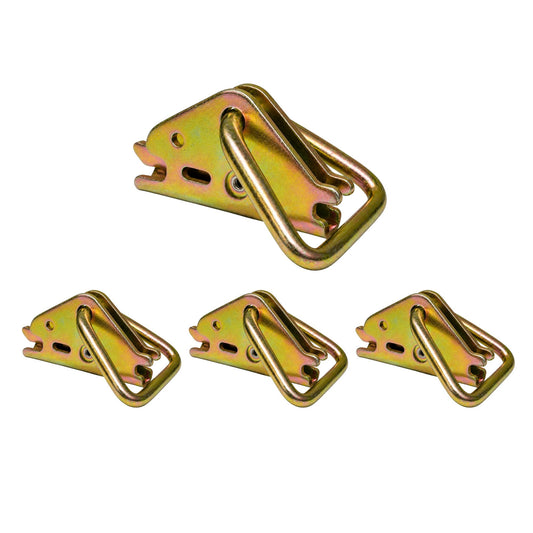 E Track Tie Down W/ D Ring | 1,000 lbs Standard | 4-Pack