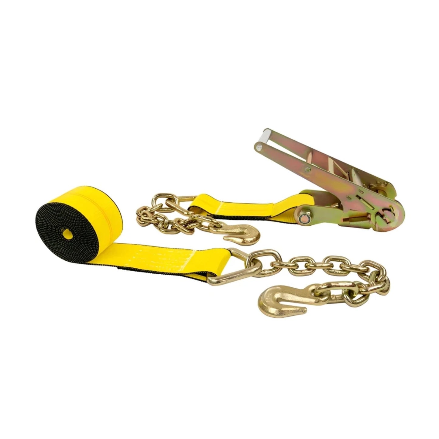 3 Inch x 30 Ft Heavy Duty Ratchet Strap with Chain Grab