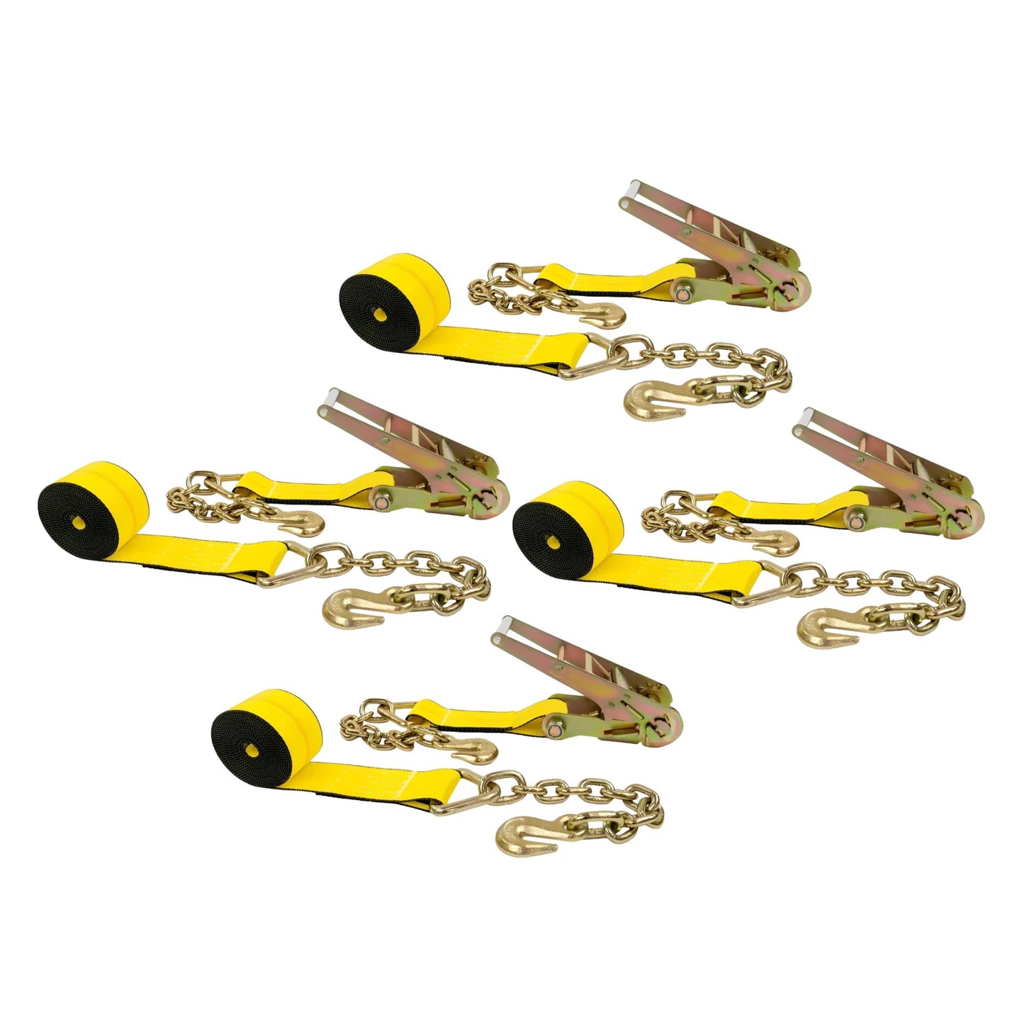 3 Inch x 30 Ft Heavy Duty Ratchet Strap with Chain Grab